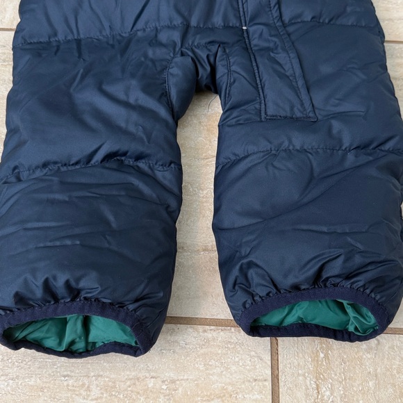 Columbia Snuggly Bunny Down Bunting Infant Boy 12-18 Puffer Hooded Snowsuit - Picture 6 of 15